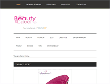 Tablet Screenshot of beautyandlace.net